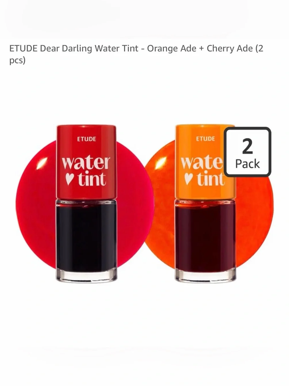 Etude Watertint lip stains NEW -2